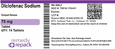 Diclofenac Sodium 75mg 70518 1104 01